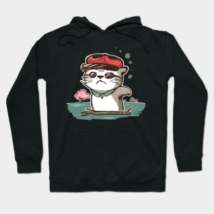 Cat with Sunglasses and Hat Hoodie